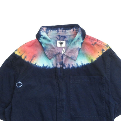 Dior Tie Dye Jeans Denim Jumps All in One Coverall 34 Blue Multi — view 3