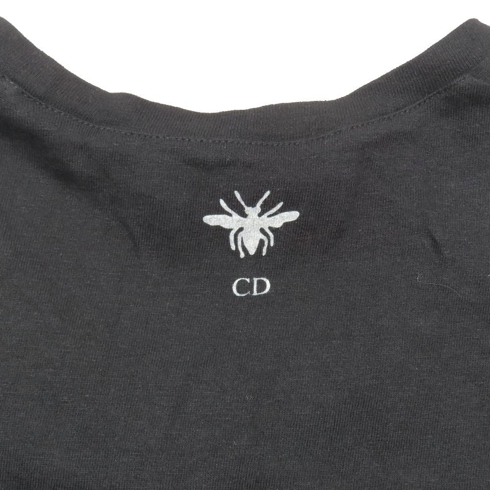 Dior Hand Print Logo Short Sleeve T-Shirt Crew Neck Top S Black — view 4