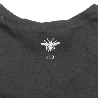 Dior Hand Print Logo Short Sleeve T-Shirt Crew Neck Top S Black — view 4