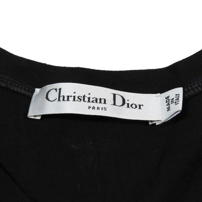Dior Hand Print Logo Short Sleeve T-Shirt Crew Neck Top S Black — view 5