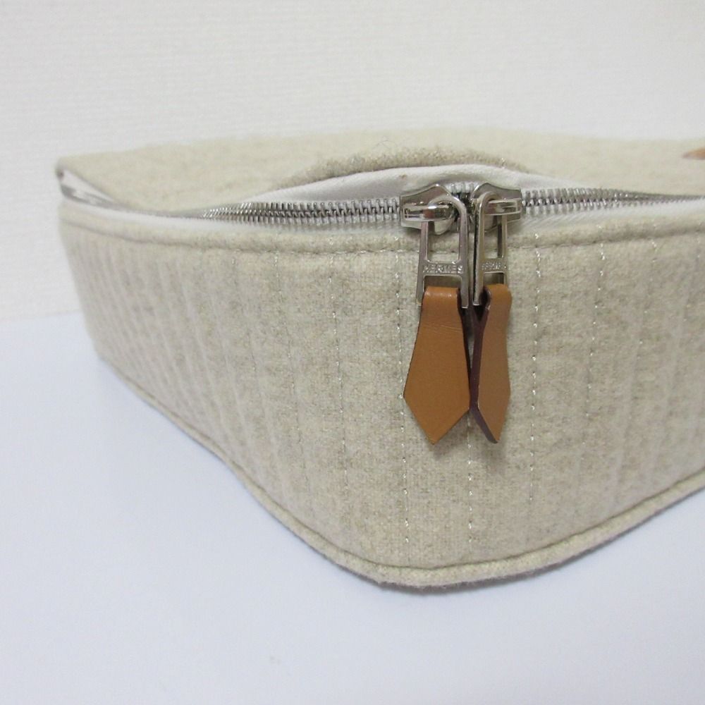 Hermes Paddock Pouch Travel Case Gray — view 4