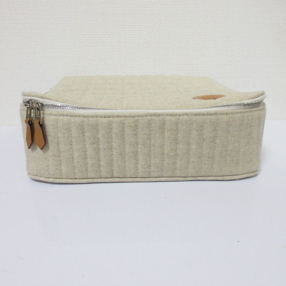 Hermes Paddock Pouch Travel Case Gray — view 3