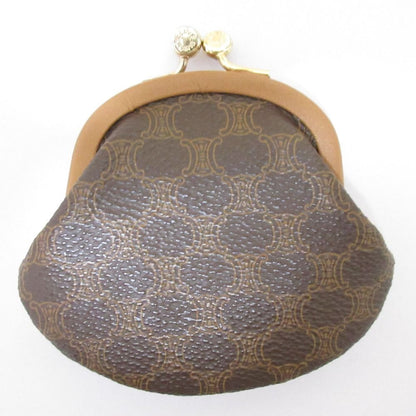 Celine High Quality Vintage Macadam Pattern Kiss Lock Wallet Compact Coin Purse — view 2
