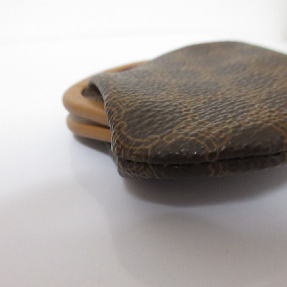 Celine High Quality Vintage Macadam Pattern Kiss Lock Wallet Compact Coin Purse — view 4