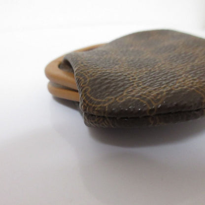 Celine High Quality Vintage Macadam Pattern Kiss Lock Wallet Compact Coin Purse — view 4