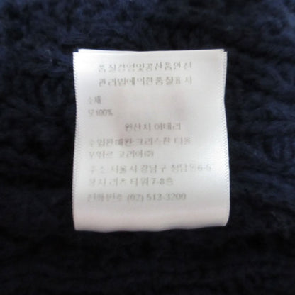Dior Puff Sleeve Pullover Knit Sweater 38 Navy — view 8