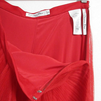 Dior Organza Pleated Long Skirt 40 — view 4