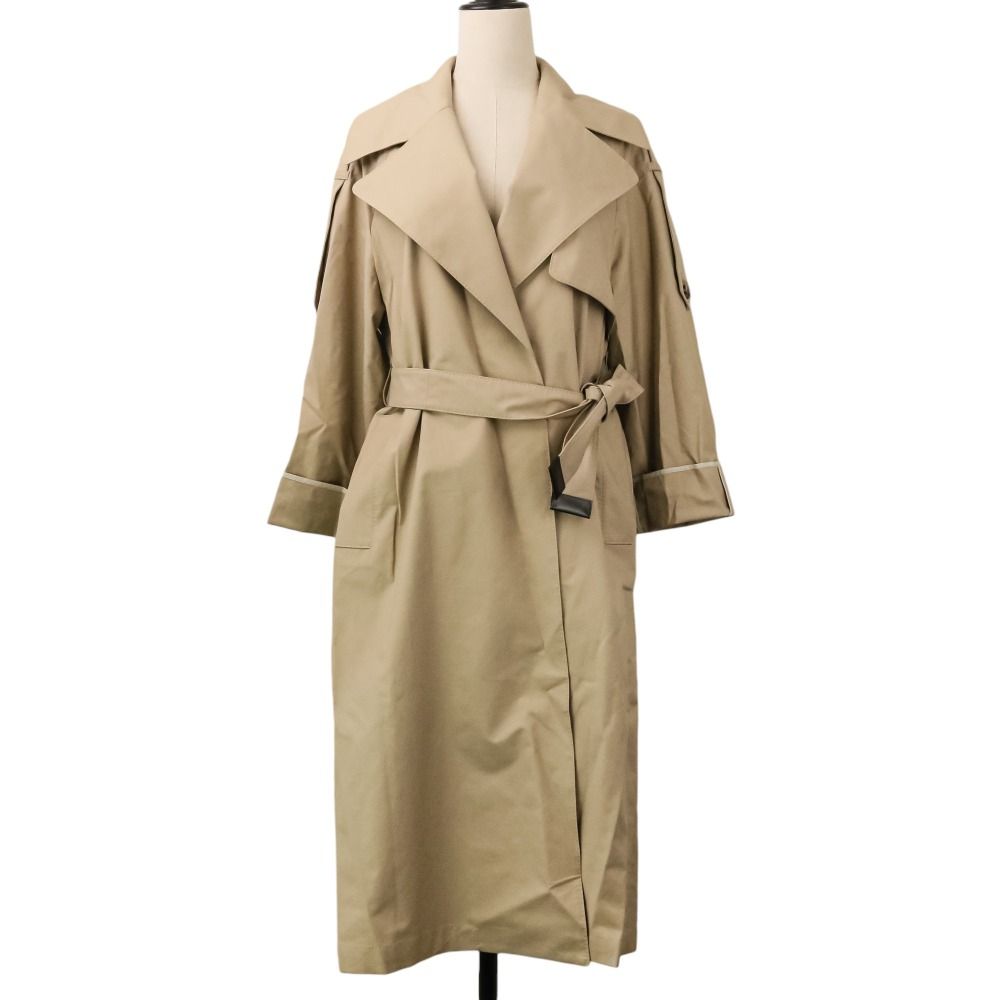 Max Mara the Cube Mtcutrench Oversized Trench Coat 38 Beige