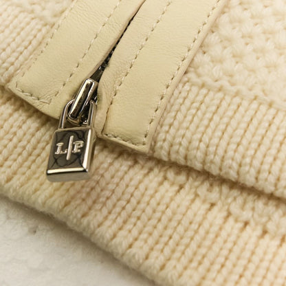Loro Piana Baby Cashmere Zip Up Knit Jacket 40 Ivory — view 7