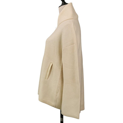 Loro Piana Baby Cashmere Zip Up Knit Jacket 40 Ivory — view 3