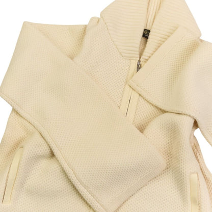 Loro Piana Baby Cashmere Zip Up Knit Jacket 40 Ivory — view 5