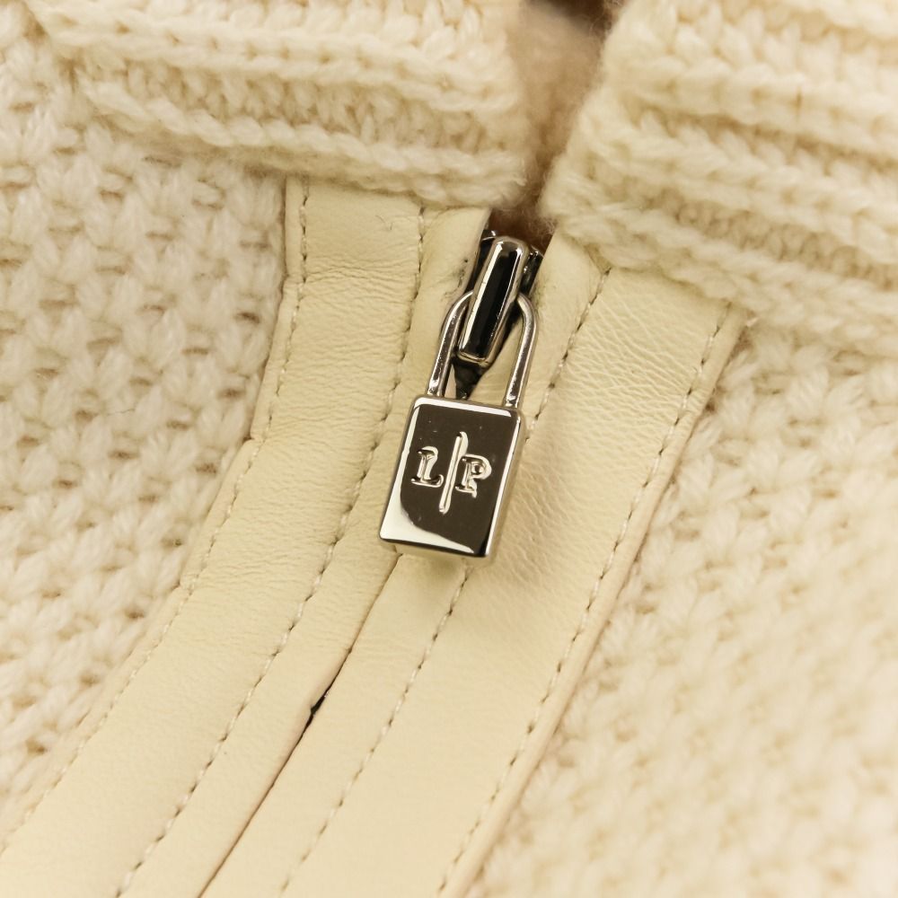 Loro Piana Baby Cashmere Zip Up Knit Jacket 40 Ivory — view 6