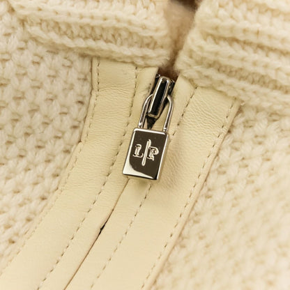 Loro Piana Baby Cashmere Zip Up Knit Jacket 40 Ivory — view 6