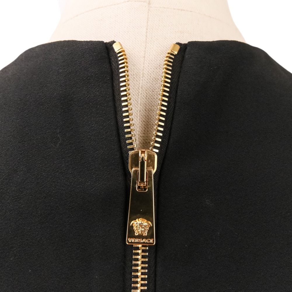 Versace High Quality Medusa Belt Sleeveless Dress Long 36 Black — view 7