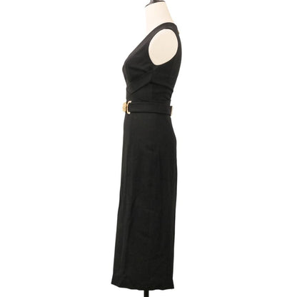 Versace High Quality Medusa Belt Sleeveless Dress Long 36 Black — view 3