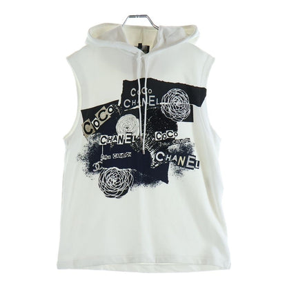 Chanel Coco Front Sequin Logo Print Decoration Sleeveless Sweatshirt Hoodie