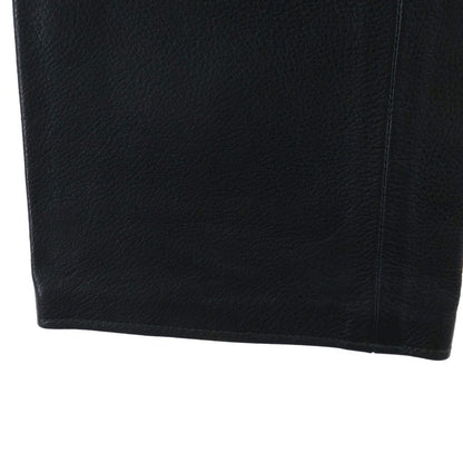 Chrome Hearts Fleurknee Cross Patch Leather Pants Black — view 6