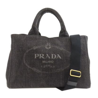 Prada Canapa 2-Way Handbag Denim
