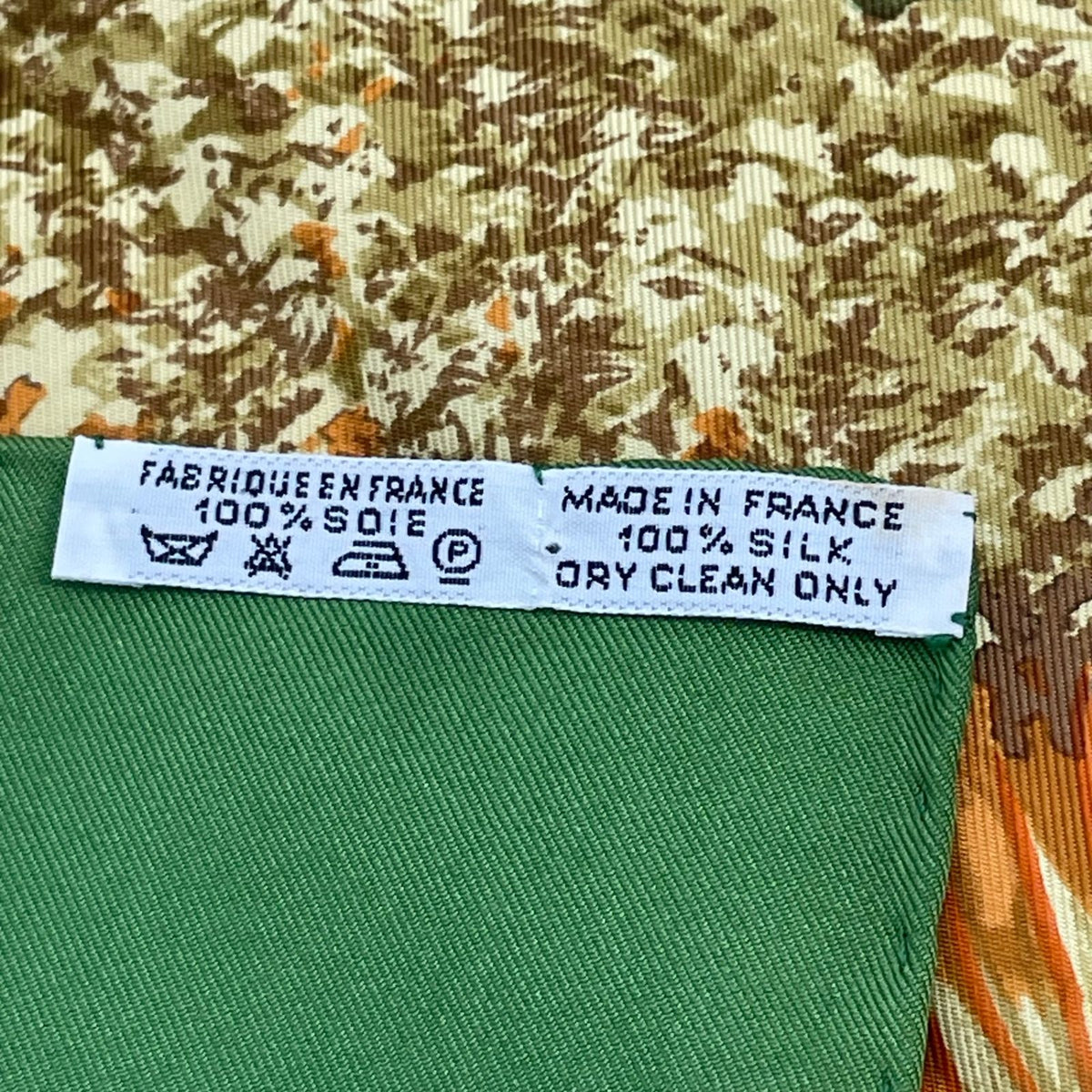 Hermes Carre 90 Nuba Mountain Scarf 100% Silk Green — view 8