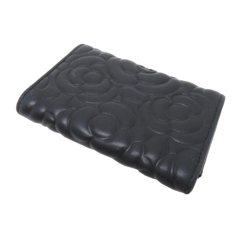 Chanel Card Case Card Holders Black — view 4