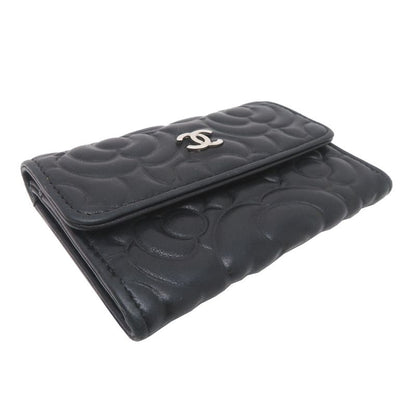 Chanel Card Case Card Holders Black — view 3
