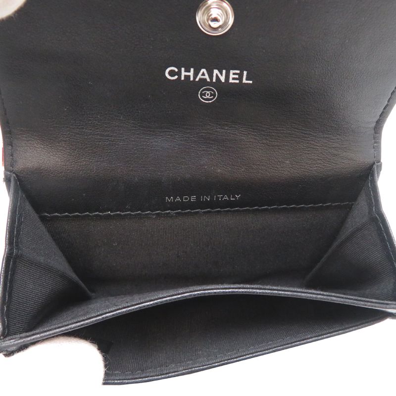 Chanel Card Case Card Holders Black — view 5