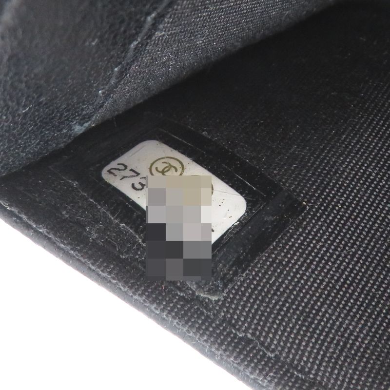 Chanel Card Case Card Holders Black — view 7