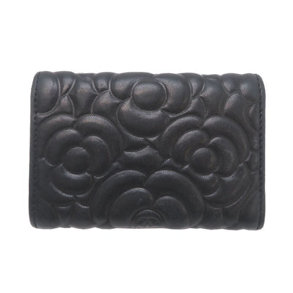 Chanel Card Case Card Holders Black — view 2