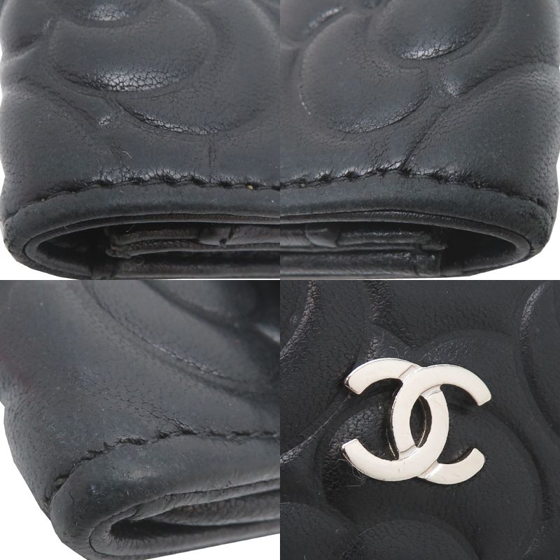Chanel Card Case Card Holders Black — view 8