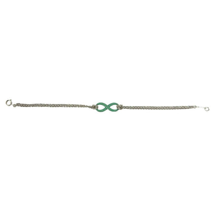 Tiffany & Co Infinity Double Chain Bracelet 925 Sterling Silver — view 5