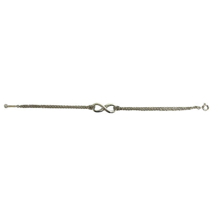 Tiffany & Co Infinity Double Chain Bracelet 925 Sterling Silver — view 6