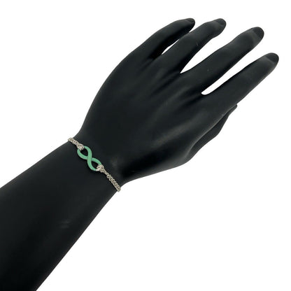Tiffany & Co Infinity Double Chain Bracelet 925 Sterling Silver — view 2