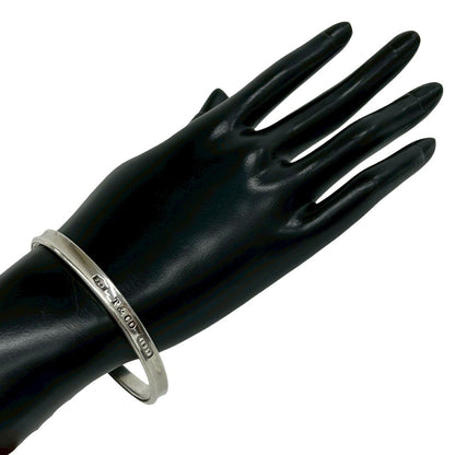 Tiffany & Co Vintage Narrow Bangle 925 Sterling Silver Bracelet — view 2