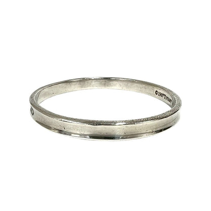 Tiffany & Co Vintage Narrow Bangle 925 Sterling Silver Bracelet — view 5