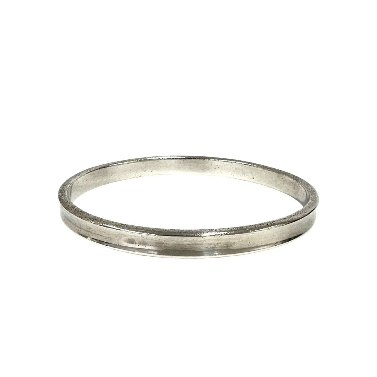 Tiffany & Co Vintage Narrow Bangle 925 Sterling Silver Bracelet — view 4