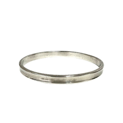 Tiffany & Co Vintage Narrow Bangle 925 Sterling Silver Bracelet — view 4