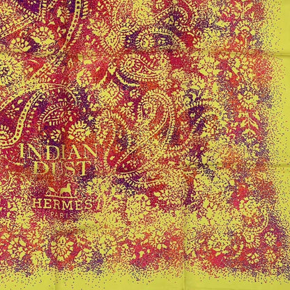 Hermes Scarf Silk Carre 90 Indian Yellow — view 5
