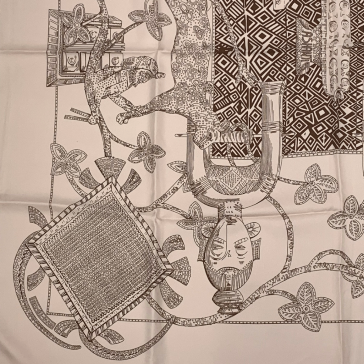 Hermes Carre 90 Silk Scarf Ashanti Pink — view 4