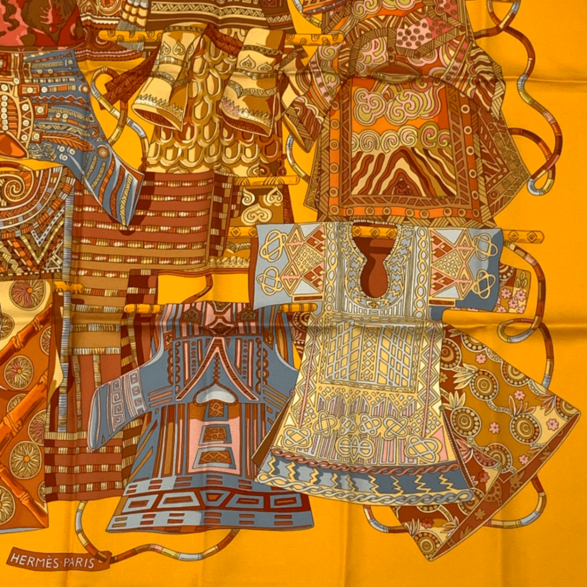 Hermes Scarf Carre 90 Voyage En Etoffes Journey Through The World's Fabrics — view 5