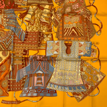 Hermes Scarf Carre 90 Voyage En Etoffes Journey Through The World's Fabrics — view 5
