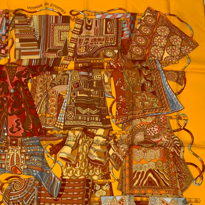 Hermes Scarf Carre 90 Voyage En Etoffes Journey Through The World's Fabrics — view 3