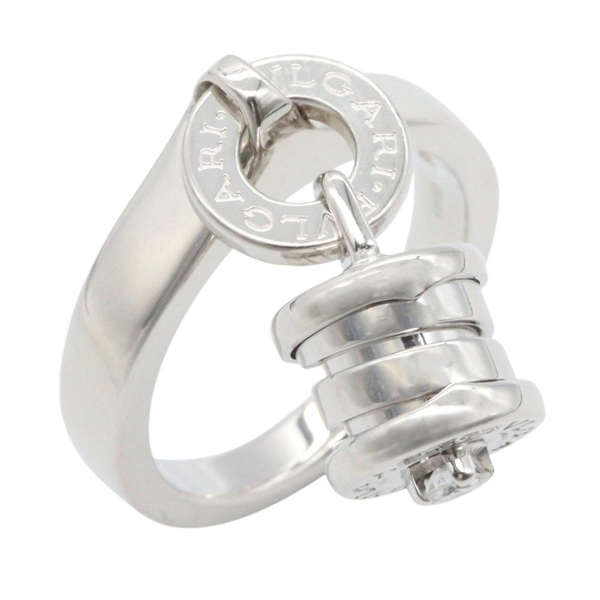 Bvlgari Ring B.Zero1 Element 18K White Gold Diamond