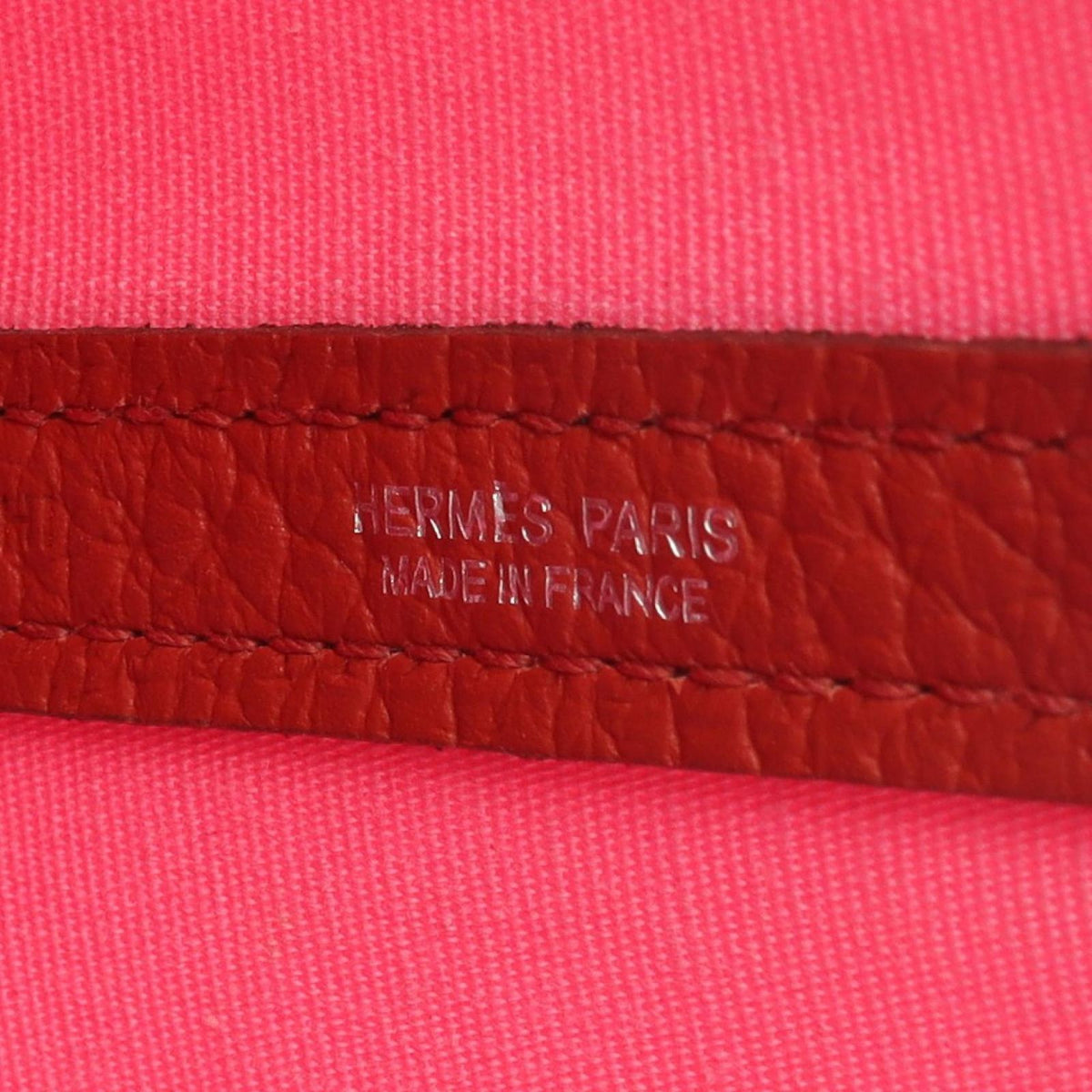 Hermes Tote Bag Garden File PM Pink Rouge Ducese 2-Way — view 4