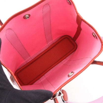 Hermes Tote Bag Garden File PM Pink Rouge Ducese 2-Way — view 3