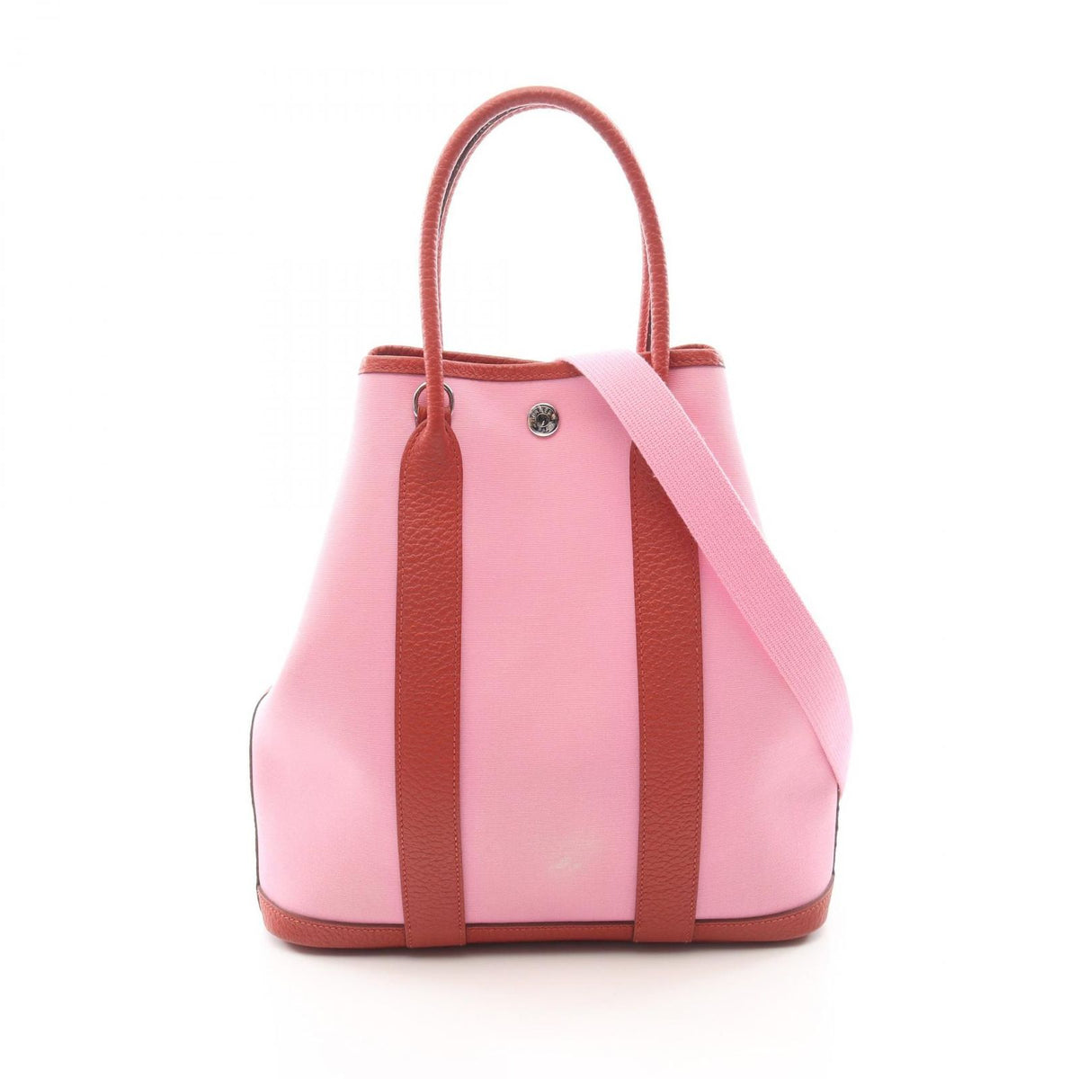 Hermes Tote Bag Garden File PM Pink Rouge Ducese 2-Way