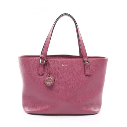 Gucci Tote Bag Interlocking G Pink Purple Leather