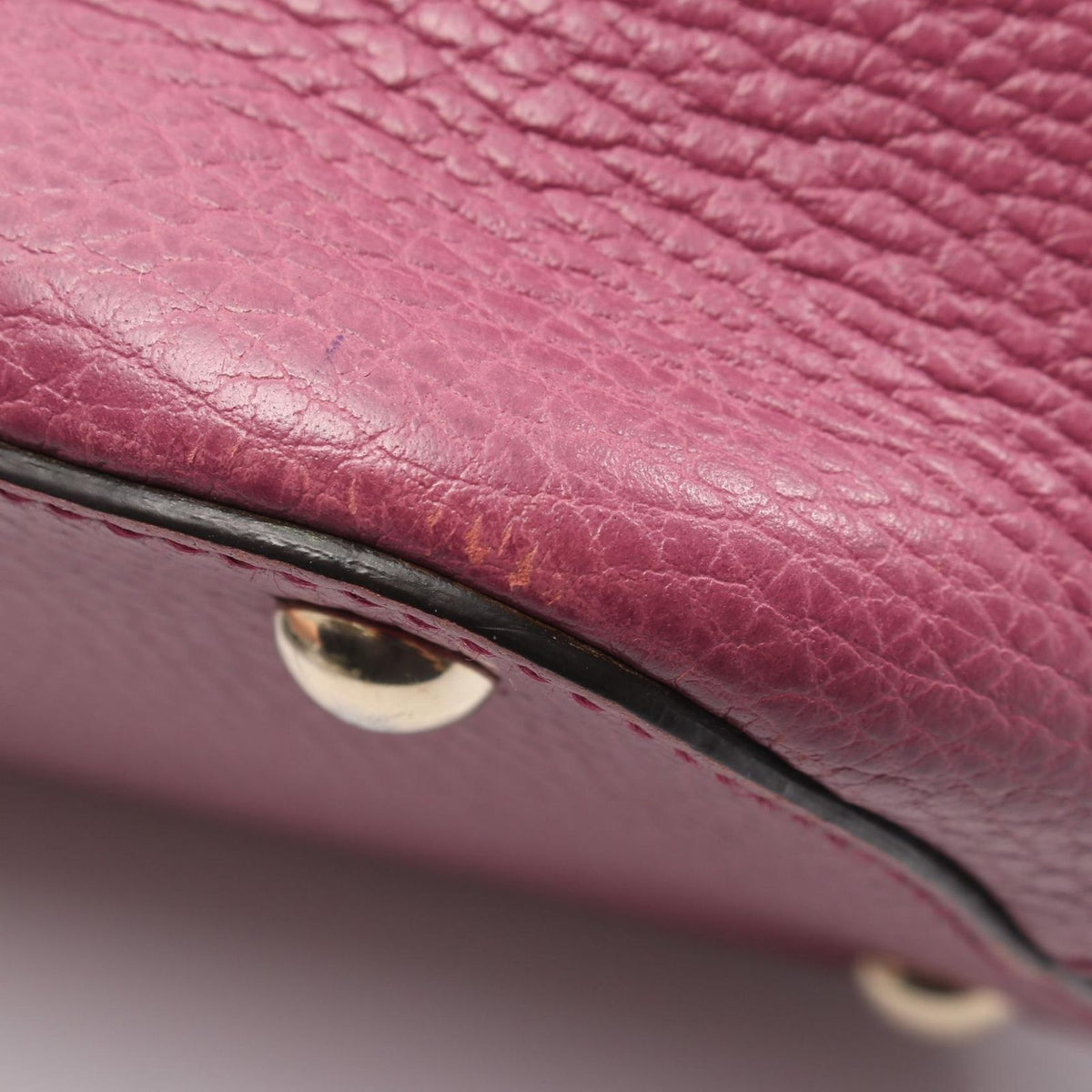 Gucci Tote Bag Interlocking G Pink Purple Leather — view 7