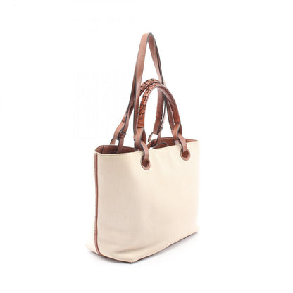 Loewe Tote Bag Anagram 2-Way Natural Brown Canvas Small — view 2