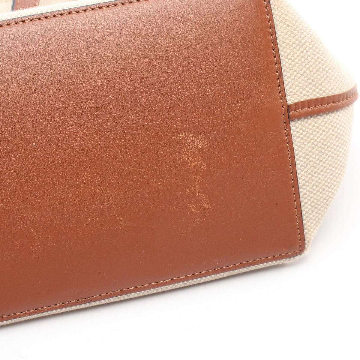 Loewe Tote Bag Anagram 2-Way Natural Brown Canvas Small — view 5