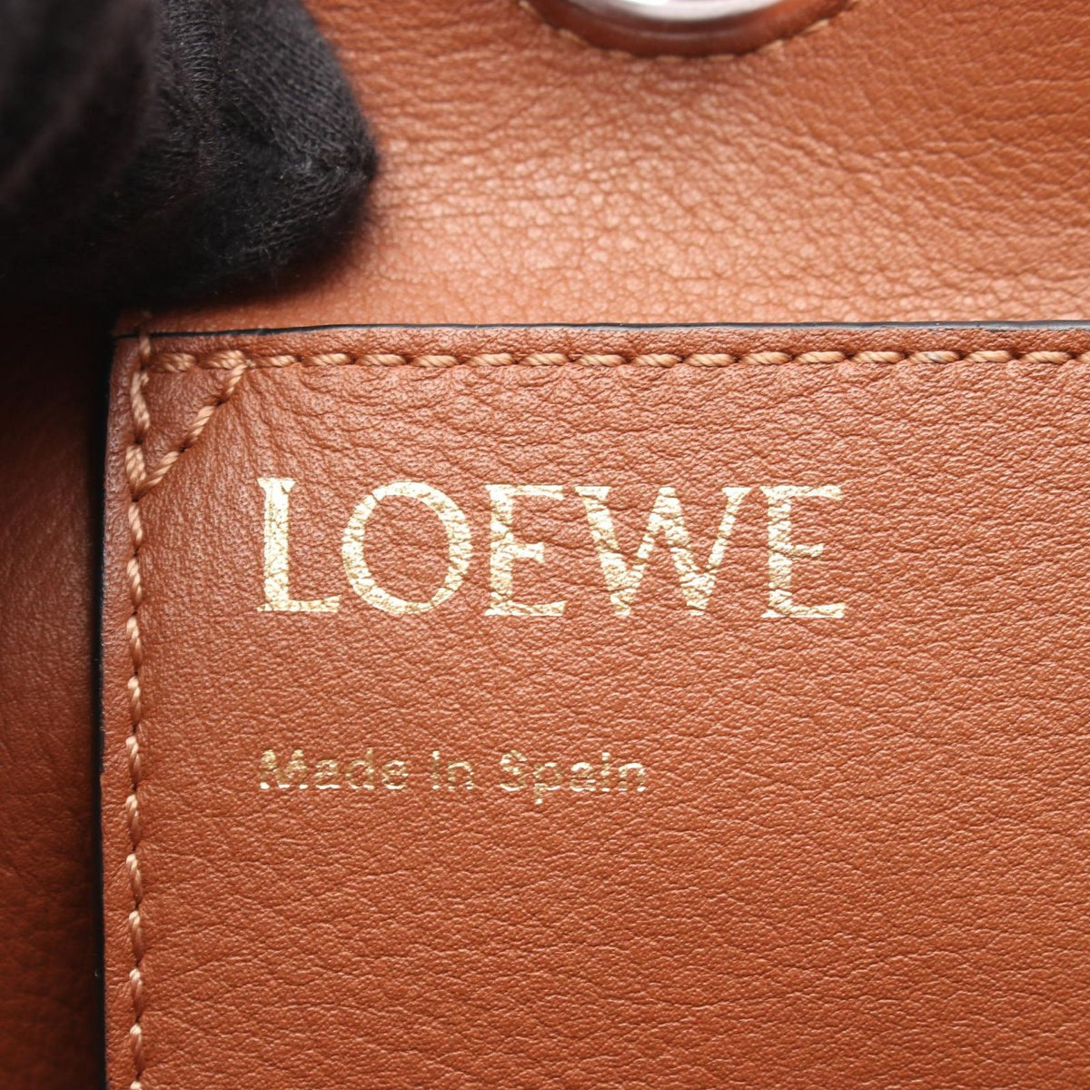 Loewe Tote Bag Anagram 2-Way Natural Brown Canvas Small — view 4